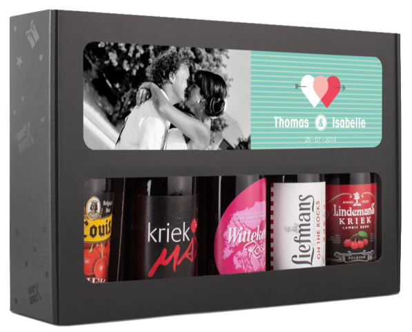 Bierpakket rood fruit met meerdere rode bieren